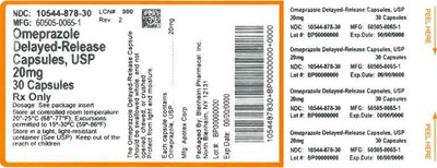 Label 20mg 30ct (Label Omeprazole Dr Caps 20mg  Bpi(10544 878 30) Apotex(60505 0065 1) Rev2)
